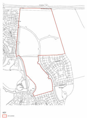 The area planned for 220 new homes