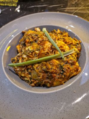 A saag paneer dish which is always popular on the Kaptin Korma menu