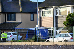 The scene on Sunday morning in Dunstall Hill  