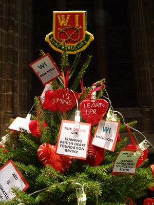 Staffs Federation of WIs Christmas tree