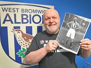 Mark Whitehouse from Stone Cross with a picture of Harold White