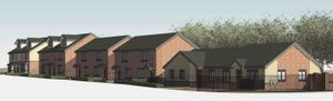 An artist's impression of the new homes off Coppice Street, West Bromwich. Pic: Interclass/Design To Build. Permission for reuse for all LDRS partners.