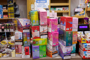 During the raid, hundreds of illegal tobacco products discovered on the premises