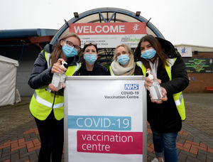 Marshals Jordan Marie Bowyer, Emma McDonald, Eleanor Mason and Jasmine Sakendar.