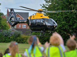 Supporting image for story: Helicopter drops in to school to inspire pupils into science, technology and maths
