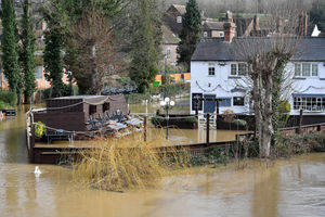 Parts of Bridgnorth are also flooded