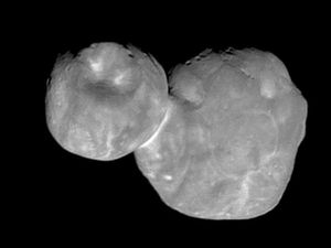 Supporting image for story: Nasa’s faraway space snowman has flat, not round, behind