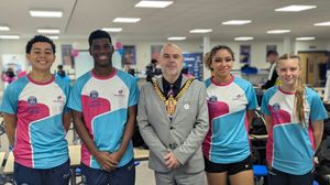 Mayor Craig Collingswood with Rising Stars Students