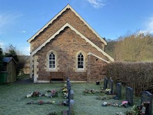 Supporting image for story: Shropshire village's former baptist church with working graveyard up for auction