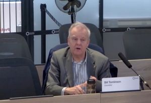 Councillor Bill Tomlinson making a point at a Telford & Wrekin Council cabinet meeting. Picture: Telford & Wrekin Council