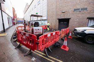 The scene in Willow Road