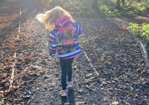 Isabella lost her Peter Rabbit figure at Apley Woods