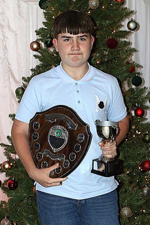 Junior star- Under-15 and 18 Merit winner Logan Church