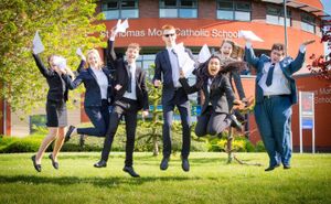 St Thomas More Catholic School pupils celebrate