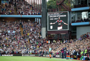 Tributes were paid to Dalian Atkinson at Villa Park