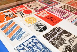 Collections such as football programmes were available to see