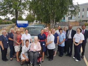Supporting image for story: Audrey donates late husband’s car to Oswestry spinal injuries centre