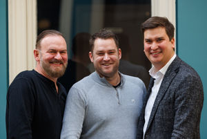 Glynn Purnell, Rob Palmer and Phil Innes; photo Jack Spicer Adams