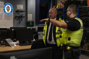 Skybridge officers were joined by Chief Constable Craig Guildford on shift. Photo: West Midlands Police