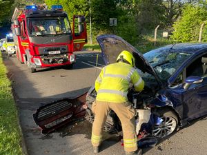 Supporting image for story: Car abandoned after driver believed to be 'under the influence' crashes into tree in Black Country