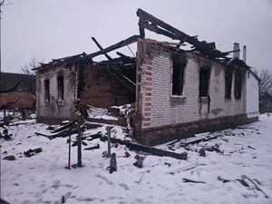 Bombed house in Sumy Region (Feb 2026)