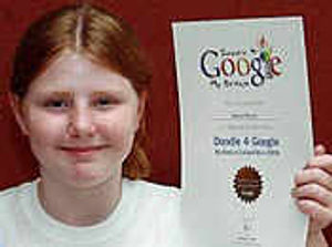 Supporting image for story: Rosie doodles for Google