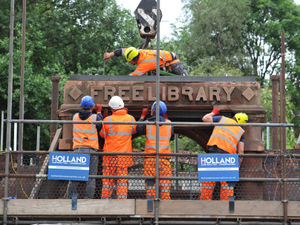 Supporting image for story: New chapter as historic library dismantled for journey to Black Country Living Museum