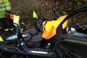 West Midlands Ambulance Service posted this photo of the vehicle with no roof