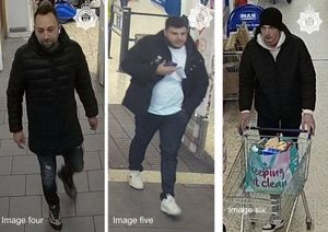 Police hope these three men can help them solve the incident at the Tesco Extra on the Wrekin Retail Park.