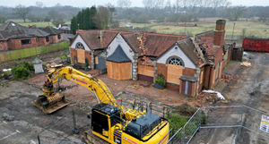 The former Horse and Jockey pub, Walsall Road, Walsall Wood, is being demolished to make way for a Lidl supermarket