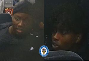 Two suspects are wanted by West Midlands Police after the theft of mobile phones in Sutton Coldfield town centre