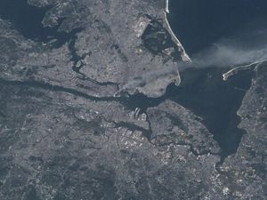 Supporting image for story: #NeverForget: Nasa remembers 9/11 in poignant space photos
