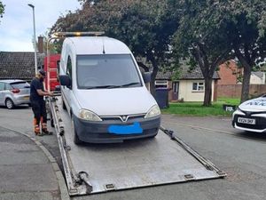 Supporting image for story: Van seized by police in Shrewsbury after being found to have no tax