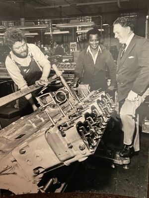 Lloyd at works Tyburn Road Bus Works