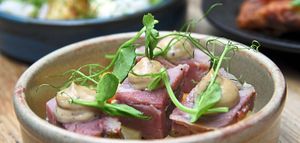 Retro revival – the ham hock, cheese and pineapple dish