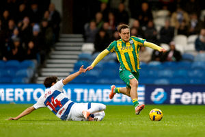 Callum Styles was a threat in the second half and created Aune Heggebo's consolation but Albion were deservedly beaten. (Photo by Adam Fradgley/West Bromwich Albion FC via Getty Images)