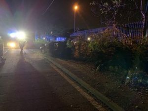 The driver had left the scene. Pic: @WMFSHadenCross