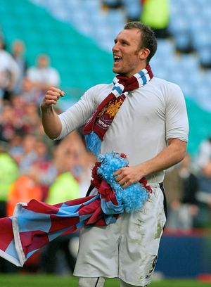 West Ham United's Dean Ashton after defeating Middlesbrough in the FA Cup semi-final 