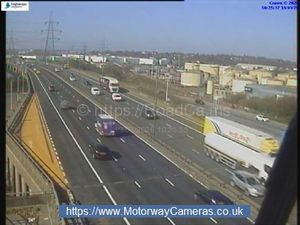 M6 motorway in Birmingham junction 6. (Photo: www.motorwaycameras.co.uk)