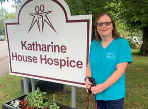 Hospice at Home Care Coordinator Angela Chalmers ready for Walk to Remember 2025