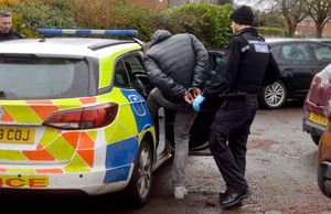 A suspect is arrested