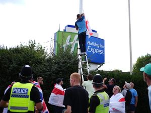 Supporting image for story: Asylum hotel protests continue as Cooper sets out plan to clear appeals backlog