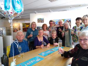 Supporting image for story: Oswestry Stammtisch group gets congratulations on its tenth anniversary