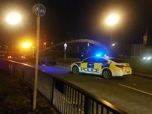 The ring road was blocked by the crash. Picture: Jessica Labhart/BBC