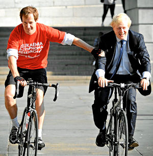 On your bike – on a Boris bike with, er, Boris