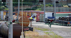 The scene at Schenker Traction Mainenance Depot