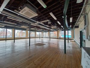 One of the newly refurbished units inside the Automobile Palace that is now available to let.