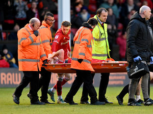 Supporting image for story: Walsall striker Conor Wilkinson's injury not as bad as first feared