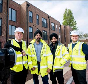 GSA colleagues in the construction and development team celebrate completing the second phase of Springvale