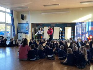 Supporting image for story: Children in Whitchurch take on board the Home and Dry water safety message 